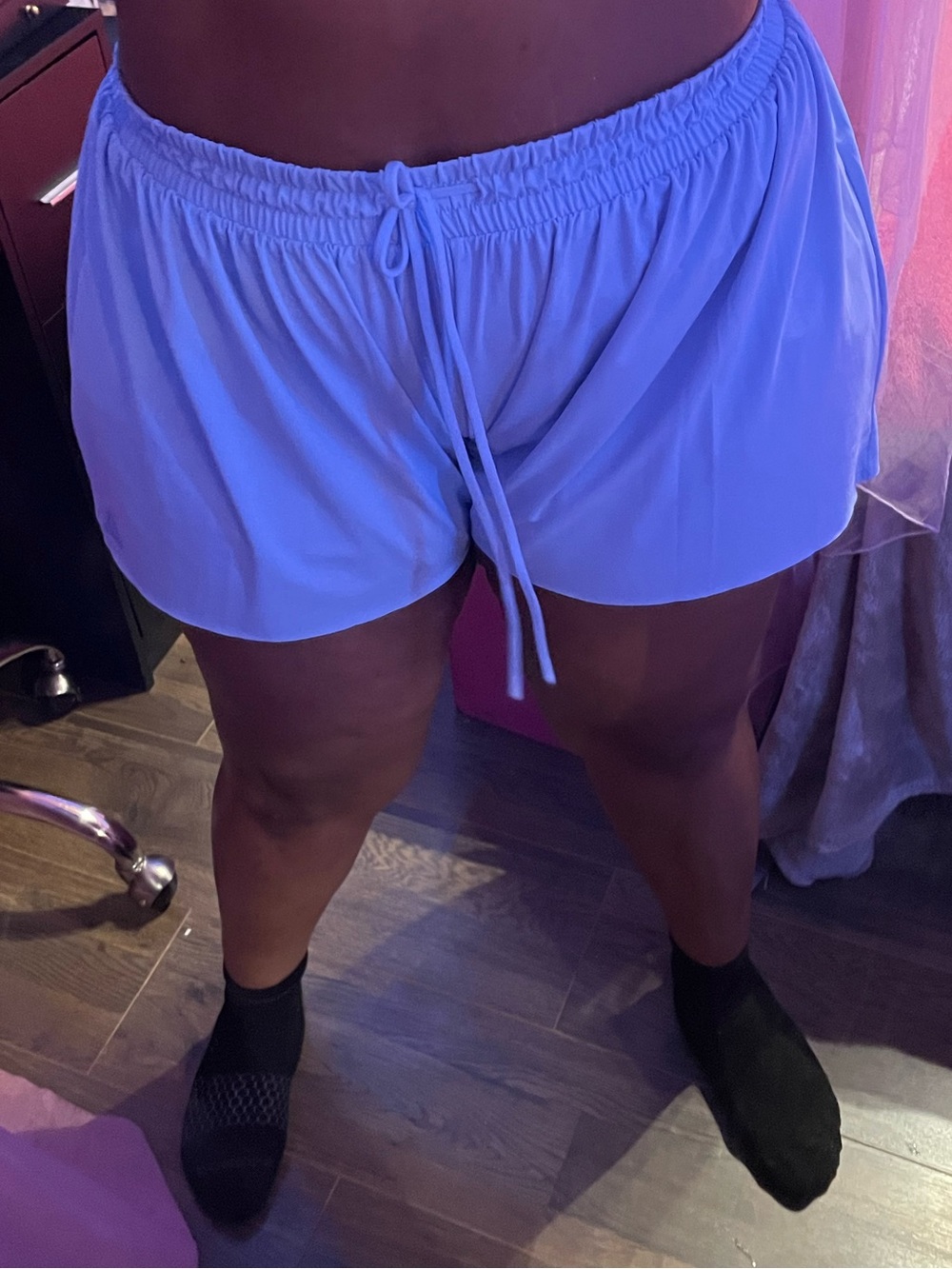 Reebok Relaxed Short Athletic Shorts Blue Medium